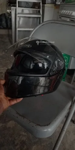 Casque moto intégral + double lisière