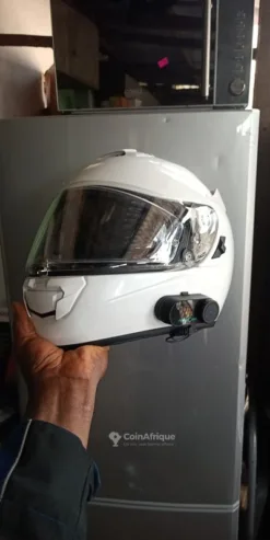 Casque moto intégral + bluetooth taille xs