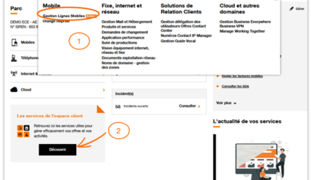 Orange self service en ligne