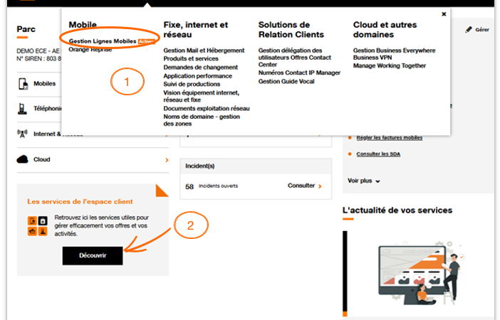 Orange self service en ligne