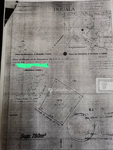 Terrains 780m²  – Douala