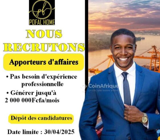 Offre d’emploi – Apporteur d’affaires