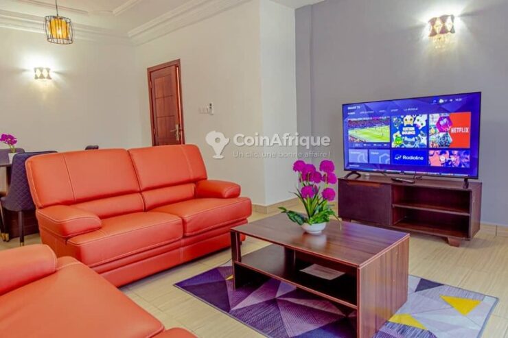 Location appartement meublé 3 pièces – Bonapriso