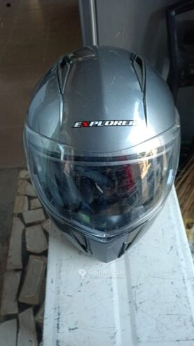 Casque moto modulable avec double visière