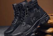 Botte montante style militaire