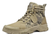 Botte montante style militaire