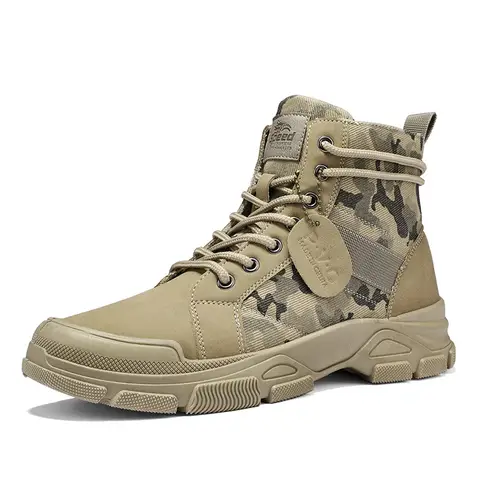 Botte montante style militaire